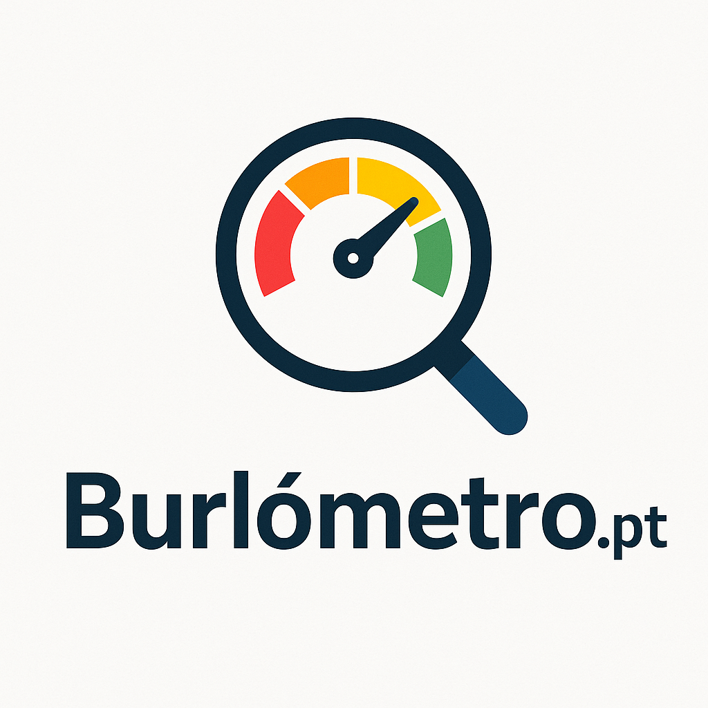 Burlómetro - Logótipo do detector de burlas online